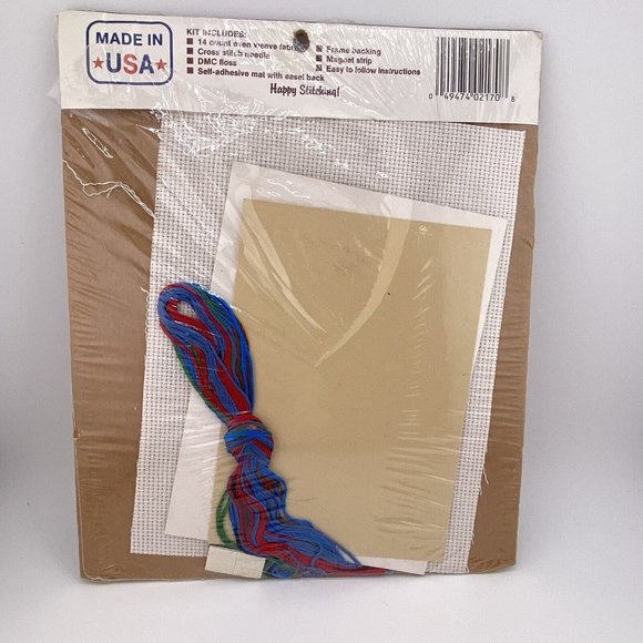 COUNTED CROSS STITCH KIT PHOTO FRAME PICTURE THAT~School Days New Berlin Co - Picture 4 of 7